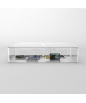 Caja contenedora de metacrilato transparente de 75x30 varias alturas.