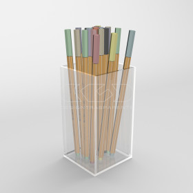 Scatola contenitore cm 25x20 in plexiglass trasparente varie altezze.
