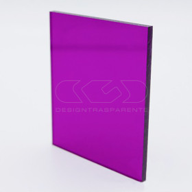 Plexiglass colorato viola trasparente acridite 430 cm 150x100.
