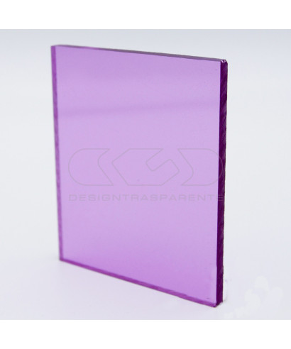 Plancha Metacrilato rosa lila Transparente 412 lámina cm 150x100.