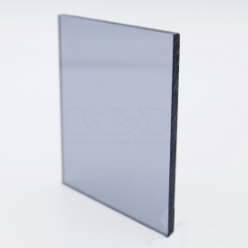 Plexiglass colorato fumè grigio trasparente 822 acridite cm 150x100.