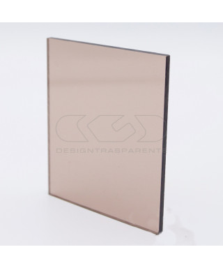 Plexiglass colorato fumè marrone trasparente  acridite 913 cm 150x100.