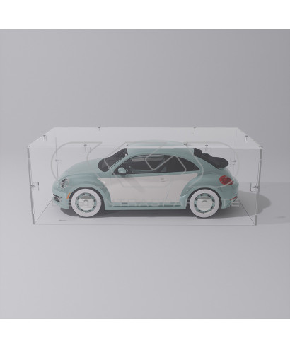 Economic 40x25 transparent acrylic showcase to assemble.