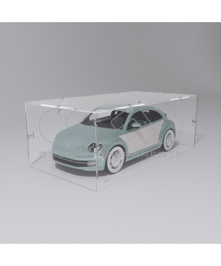 Economic 40x25 transparent acrylic showcase to assemble.