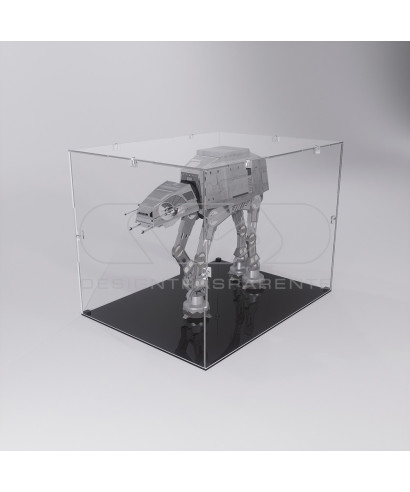 Economic 45x30 transparent acrylic showcase to assemble.