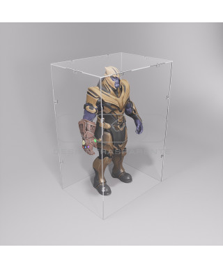 Economic 45x35 transparent acrylic showcase to assemble.