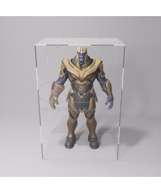 Economic 45x35 transparent acrylic showcase to assemble.