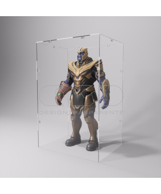 Economic 45x35 transparent acrylic showcase to assemble.