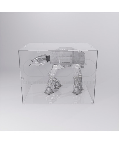 Economic 45x45 transparent acrylic showcase to assemble.