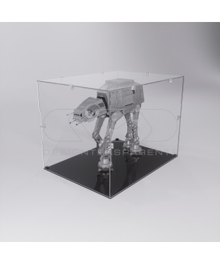 Vitrina de 50x20 económica de metacrilato transparente para montar.