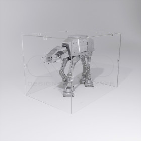 Teca 50x25 vetrinetta economica in plexiglass trasparente da montare.