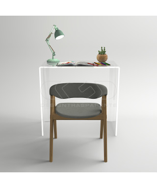 OFFERTA Consolle scrivania cm 70x20h85 in plexiglass trasparente.