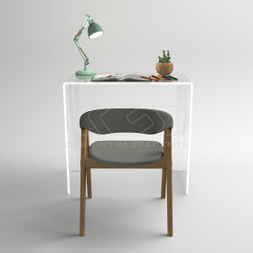 OFFERTA Consolle scrivania cm 70x20h85 in plexiglass trasparente.