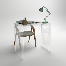 OFFERTA Consolle scrivania cm 70x20h85 in plexiglass trasparente.