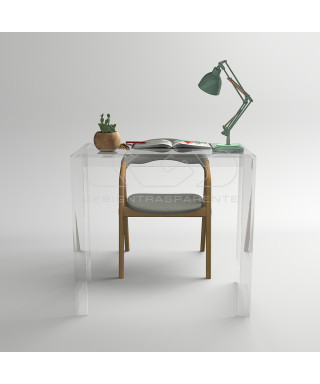 OFFERTA Consolle scrivania cm 70x20h85 in plexiglass trasparente.