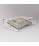 70 cm Transparent acrylic protective showcase box for antique books.