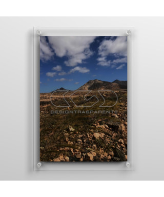 Frame cm 40 with acrylic panels and spacers.