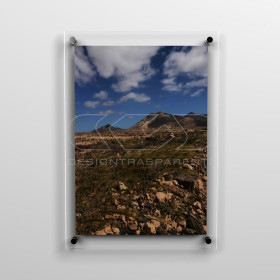 Frame cm 100 with acrylic panels large format and spacers.