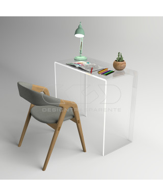 OFFERTA Consolle scrivania cm  60x20h90 in plexiglass trasparente.