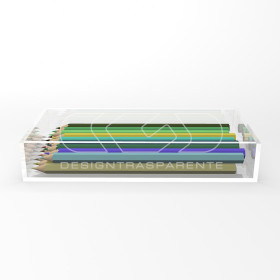 Transparent acrylic container box 30x20 cm in various heights.