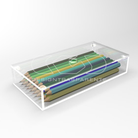 Scatola contenitore cm 15x10 in plexiglass trasparente varie altezze.
