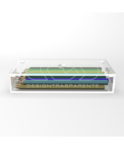 Caja contenedora de metacrilato transparente de 20x15 varias alturas.