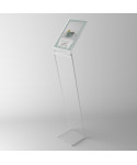 Transparent plexiglass lectern for menu notice holder for A4 vertical.