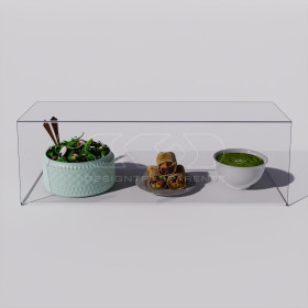 Vitrina cm 100 protectora de alimentos mampara en metacrilato.