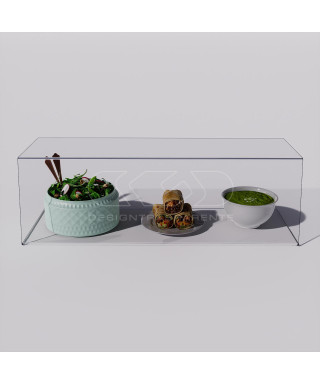 Vitrina cm 75 protectora de alimentos mampara en metacrilato.