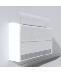 Air deflector 100for floor-standing fan coil in transparent plexiglass