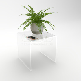 OFFERTA Tavolino a ponte cm 50x50x40 tavolo da salotto in plexiglass.