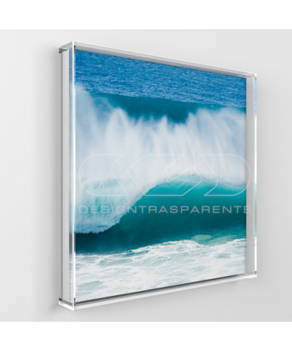 OFFERTA Tele e quadri cm25x25 box di protezione cornice in plexiglass.