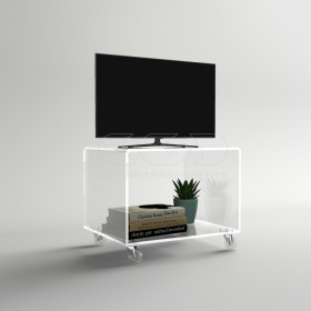 OFFERTA Carrello TV 35X30H50 mobile tv senza ripiano in plexiglass.