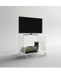 OFFERTA Carrello TV 35X30H50 mobile tv senza ripiano in plexiglass.