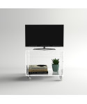 OFFERTA Carrello TV 35X30H50 mobile tv senza ripiano in plexiglass.