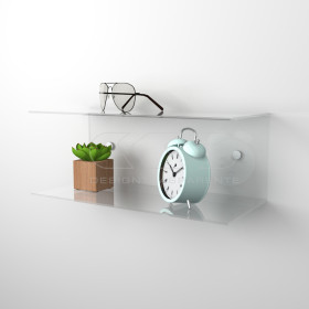 OFFERTA Comodino sospeso cm 20x20H25 mensola doppia modello a C.