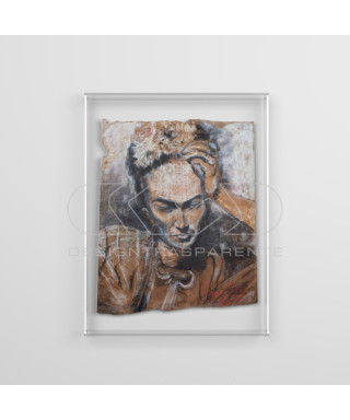 OFFERTA Tele e quadri cm50x60 box di protezione cornice in plexiglass.