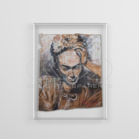 OFFERTA Tele e quadri cm50x60 box di protezione cornice in plexiglass.