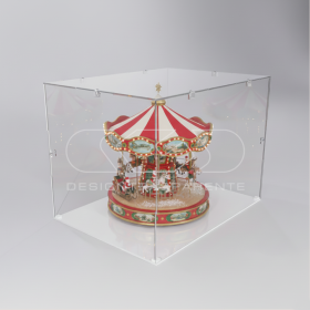 Teca 25x25 vetrinetta economica in plexiglass trasparente da montare.