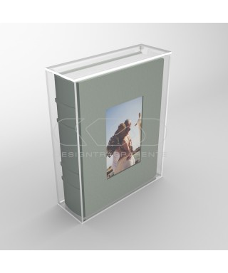 OFFERTA Teca antipolvere 40x5xh40 box portafoto per album fotografici.