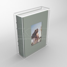 OFFERTA Teca antipolvere 40x5xh40 box portafoto per album fotografici.