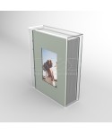 OFFERTA Teca antipolvere 40x5xh40 box portafoto per album fotografici.