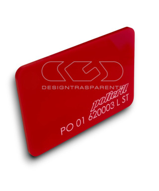 Plexiglass colorato rosso pieno diffusore Policril 620003 cm 150x100.