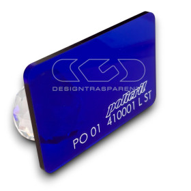 410001 Transparent blue Acrylic customised sheets and panels.
