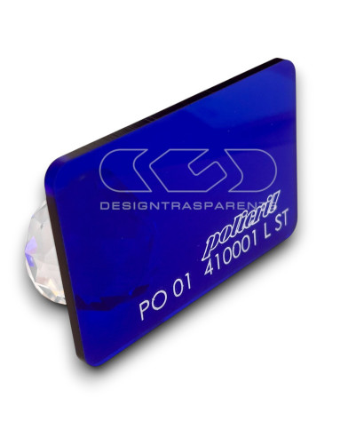 410001Transparent blue Acrylic sheets and panels cm 150x100.