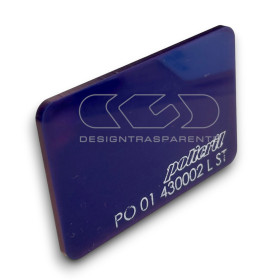 Plancha Metacrilato Azul Marino 598  láminas a medida.