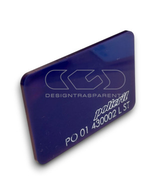 Plexiglass colorato blu notte diffusore pieno 430002 cm 150x100.