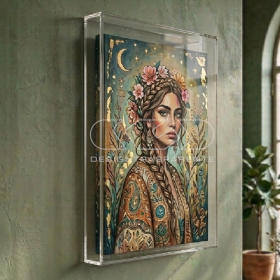 Canvas and paintings 20 cm protection box frame acrylic display case.