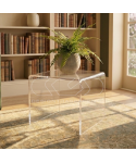 Acrylic coffee table cm 50 lucyte clear side table.