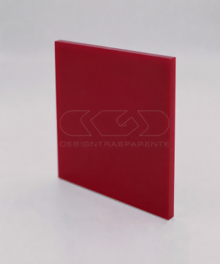 Lastra plexiglass Rosso Amaranto pieno 391 acridite su misura.